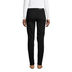 Lands' End Women's Recover Mid Rise Straight Leg Blue Jeans