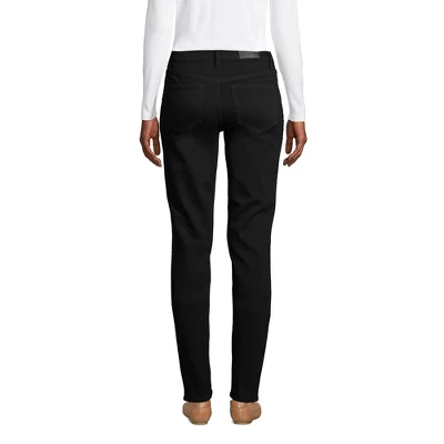 Lands' End Women's Recover Mid Rise Straight Leg Blue Jeans 3 Lands' End Women's Recover Mid Rise Straight Leg Blue Jeans