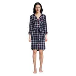 Lands' End Women's Plus Size 3/4 Sleeve Flannel Sleepshirt Nightgown -Best Clothing Store GUEST 75694773 41d2 47d1 bba3 84c9ed2c83a7