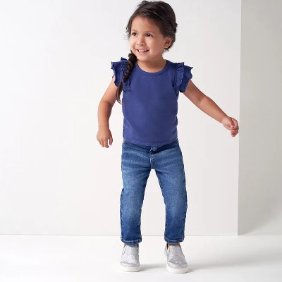 Gerber Infant And Toddler Neutral Denim Straight Fit Jeans 7 Gerber Infant And Toddler Neutral Denim Straight Fit Jeans - Image 5