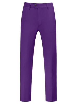 Lars Amadeus Men's Dress Pants Slim Fit Flat Front Chino Business Wedding Suit Pants 8 Lars Amadeus Men's Dress Pants Slim Fit Flat Front Chino Business Wedding Suit Pants - Image 6