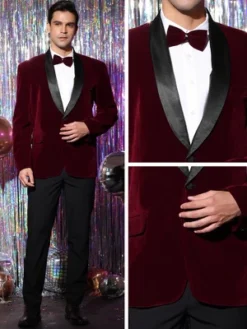 Lars Amadeus Men's Slim Fit One Button Shawl Lapel Wedding Tuxedo Velvet Blazer 11 Lars Amadeus Men's Slim Fit One Button Shawl Lapel Wedding Tuxedo Velvet Blazer -Best Clothing Store GUEST 76e47bf4 1a45 4f32 933c 29dc55808d77