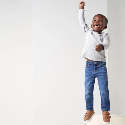 Gerber Infant And Toddler Neutral Denim Straight Fit Jeans 3 Gerber Infant And Toddler Neutral Denim Straight Fit Jeans