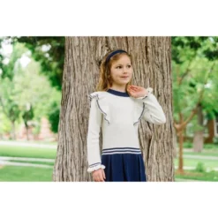 Hope & Henry Girls' Long Sleeve Mock Neck Ruffle Pinafore Sweater Dress, Infant 12 Hope & Henry Girls' Long Sleeve Mock Neck Ruffle Pinafore Sweater Dress, Infant -Best Clothing Store GUEST 77c0bcc7 6d85 44e1 a55c ee14623b63ca