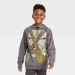 Boys' Star Wars: The Mandalorian The Child Cosplay Sweatshirt - Charcoal Gray -Best Clothing Store GUEST 78a5ec13 b7cd 40d2 910d 074ff95003ba