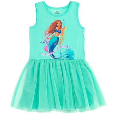 Disney Lilo & Stitch Princess Ariel Girls Tulle Dress Toddler To Big Kid 8 Disney Lilo & Stitch Princess Ariel Girls Tulle Dress Toddler To Big Kid - Image 6