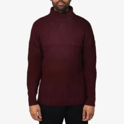 X RAY Men's Ribbed Pattern Turtleneck Sweater -Best Clothing Store GUEST 7934f430 cf7d 45fe b4c4 26d70d56266e