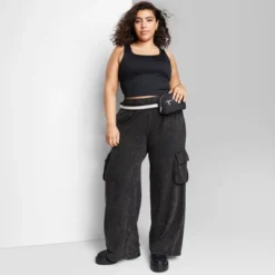 Women's High-Rise Wide Leg Fleece Cargo Pants - Wild Fable™ 8 Women's High-Rise Wide Leg Fleece Cargo Pants - Wild Fable™ -Best Clothing Store GUEST 79dff6e6 dbb1 40e9 8490 70f6ab4ae70b