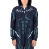 Marvel Black Panther Men's Hooded Union Suit With Leg Hem
