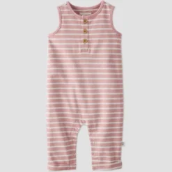 Little Planet By Carter's Baby Striped Jumpsuit - Rose Pink -Best Clothing Store GUEST 7a59a80d eab3 4182 8e40 cbed1018a3ac