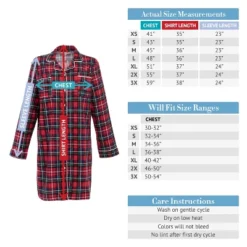 Women's Soft Warm Flannel Sleep Shirt, Button Down Boyfriend Nightgown -Best Clothing Store GUEST 7b0608d4 4c80 4660 9c6e 4a723839e03a