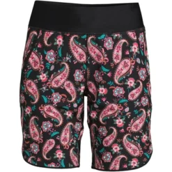 Lands' End Women's 9" Quick Dry Elastic Waist Modest Board Shorts Swim Cover-up Shorts -Best Clothing Store GUEST 7b1f1c6d aa4e 42a4 9da2 7c93d8ac40c9
