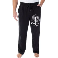 Lord Of The Rings Men's White Tree Of Gondor Lounge Bottoms Pajama Pants Black -Best Clothing Store GUEST 7bcc4a1f 0095 4b98 941b 4230385135ed