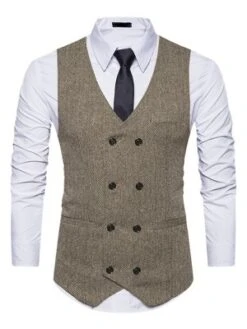 Lars Amadeus Men's Dress Suit Vest Double Breasted Slim Fit Prom Sleeveless Waistcoat 14 Lars Amadeus Men's Dress Suit Vest Double Breasted Slim Fit Prom Sleeveless Waistcoat -Best Clothing Store GUEST 7be39ab2 39ef 4a22 9c61 1f73dca1c749