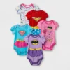 Baby Girls' DC Comics 5pk Supergirl/Wonder Woman/Batgirl Bodysuit - Pink/Yellow -Best Clothing Store GUEST 7c67fe22 d3db 41cb b6ee f069aac58287