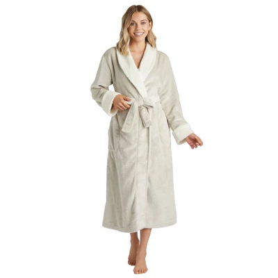 Softies Plush Faux Shearling Robe With Contrast Trim 6 Softies Plush Faux Shearling Robe With Contrast Trim - Image 4