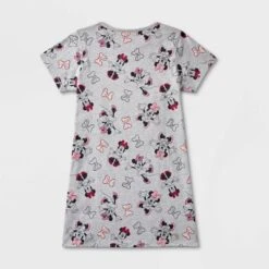 Girls' Disney Minnie Mouse Adaptive Dress - Heather Gray