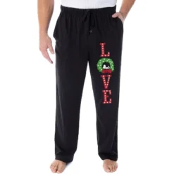 Peanuts Snoopy Pajama Pants LOVE Christmas Wreath Loungewear Sleep Pants Black 7 Peanuts Snoopy Pajama Pants LOVE Christmas Wreath Loungewear Sleep Pants Black -Best Clothing Store GUEST 806c77f4 0b10 40c3 b9e3 a6061ea24993