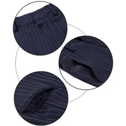 Lars Amadeus Men's Stripe Dress Pants Straight Fit Vertical Stripe Formal Pants Business Trousers -Best Clothing Store GUEST 80aa4cbc bf8c 4004 b1f7 4a3f622c653c