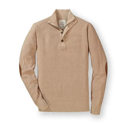 Hope & Henry Mens' Mock Neck Button Placket Sweater 10 Hope & Henry Mens' Mock Neck Button Placket Sweater - Image 8