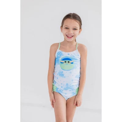 Star Wars The Child Girls One Piece Bathing Suit Rash Guard Tankini Top And Bikini Bottom 4 Swimsuit Set Little Kid To Big Kid 4 Star Wars The Child Girls One Piece Bathing Suit Rash Guard Tankini Top And Bikini Bottom 4 Swimsuit Set Little Kid To Big Kid - Image 2