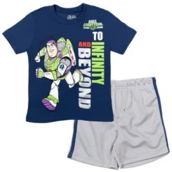 Disney Pixar Toy Story Buzz Lightyear Woody Baby Athletic T-Shirt And Mesh Shorts Outfit Set Infant -Best Clothing Store GUEST 8448d518 8ebe 4b95 a40f 30e1c39e8330