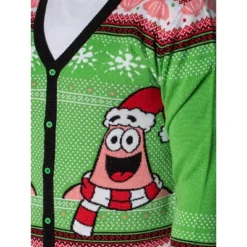 SpongeBob SquarePants Men's Patrick Star Ugly Sweater Button-Up Knit Cardigan -Best Clothing Store GUEST 844f01a2 a94e 4c67 a9b6 2ab3201c84e5