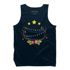 Men's Design By Humans Christmas Deer By Reivchan Tank Top 12 Men's Design By Humans Christmas Deer By Reivchan Tank Top -Best Clothing Store GUEST 8628a58e 54b6 4d36 9399 eafa768f51cc