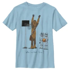 Boy's Star Wars Chewbacca Basketball Who Invited Him T-Shirt -Best Clothing Store GUEST 86c8146f 7d0d 4a46 abd6 fb055a6c108f