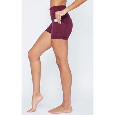 Yogalicious Womens Lux Polygiene Tribeca High Waist 3 1/2" Short With Side Pockets 7 Yogalicious Womens Lux Polygiene Tribeca High Waist 3 1/2" Short With Side Pockets - Image 5