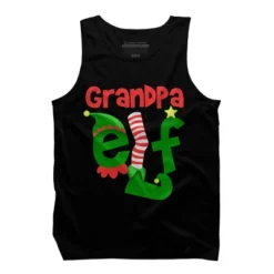 Men's Design By Humans Grandpa Elf Christmas By Personalized Tank Top -Best Clothing Store GUEST 87814cf2 42ab 4d30 8317 a8df4fa5e16b