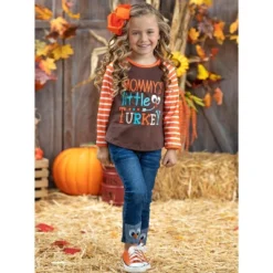 Girls Mommy's Little Turkey Cuffed Jeans Set - Mia Belle Girls -Best Clothing Store GUEST 87cb9b36 e998 4151 b6b2 a5420d615ffe