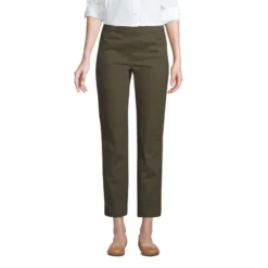Lands' End Women's Mid Rise Pull On Knockabout Chino Crop Pants -Best Clothing Store GUEST 882517e7 3aa1 43ed a7f3 87ce5f98c619