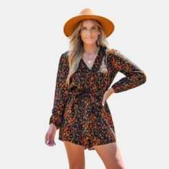 Women's Belted Ditsy Floral Print Romper - Cupshe -Best Clothing Store GUEST 88506a6e b18f 44b0 bfc0 f39bcbb804d7