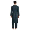 Lands' End Men's High Pile Fleece Lined Flannel Robe