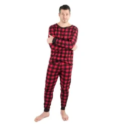 Leveret Mens Two Piece Cotton Plaid Christmas Pajamas -Best Clothing Store GUEST 89b5a6ee 43a4 422e 9568 a11bcfe8fa24