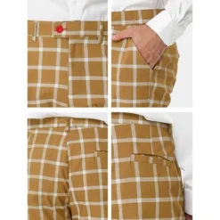 Lars Amadeus Men's Plaid Dress Pants Slim Fit Business Checked Trousers 13 Lars Amadeus Men's Plaid Dress Pants Slim Fit Business Checked Trousers -Best Clothing Store GUEST 8a4a1cf4 5f42 4ceb a1b1 a6b1a9f1b139