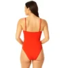Anne Cole - Women's Vintage Lingerie Maillot One Piece Swimsuit