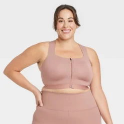 Women's High Support Sculpt Zip-Front Sports Bra - All In Motion™ -Best Clothing Store GUEST 8cf46591 08b4 4076 93df 8950f130c883
