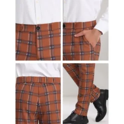 Lars Amadeus Men's Plaid Regular Fit Formal Business Dress Pants 16 Lars Amadeus Men's Plaid Regular Fit Formal Business Dress Pants -Best Clothing Store GUEST 8f521f32 3228 4e56 aa9a ed99c608017c