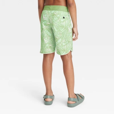 Boys' Palm Printed Swim Trunks - Art Class™ Green 4 Boys' Palm Printed Swim Trunks - Art Class™ Green - Image 2