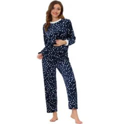 Cheibear Womens Flannel Pajama Sets Winter Cute Printed Long Sleeve Nightwear Lounge Sleepwear -Best Clothing Store GUEST 8f9e39ee 16fe 45b2 80d5 d14435185234
