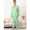 Lars Amadeus Men's Long Sleeves Button Down Satin Pajamas Set -Best Clothing Store GUEST 8fdeec81 26d6 447d 8b34 f9248170573c
