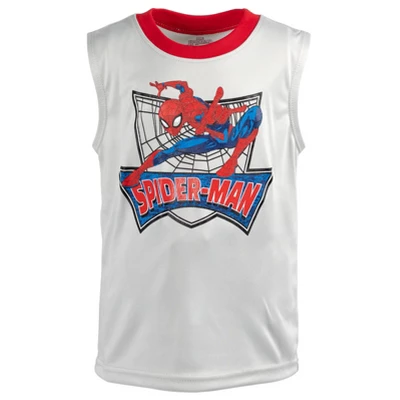 Marvel Spider-Man Graphic T-Shirt Tank Top And Shorts 3 Piece Outfit Set 6 Marvel Spider-Man Graphic T-Shirt Tank Top And Shorts 3 Piece Outfit Set - Image 4