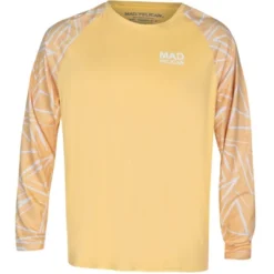 Mad Pelican Swirl On Edges Sun Kicker Raglan UV Long Sleeve T-Shirt - Sunburst -Best Clothing Store GUEST 90d71c9a 616c 4d55 8903 0e497c54aaf4