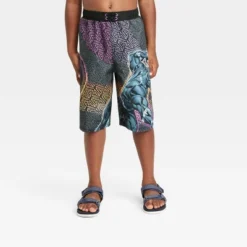 Boys' Marvel Black Panther Swimsuit Trunks - Black -Best Clothing Store GUEST 9107cfbf c82c 4e3a aef9 9fcb9aefeffc