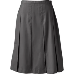 Lands' End Lands' End School Uniform Women's Solid Box Pleat Skirt Below The Knee -Best Clothing Store GUEST 915d5aeb 9ac9 4726 96ca b1fc5c272089