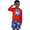 GENERIC Boys Swim Set With Long Sleeve Rash Guard, Swim Shorts, And Sunglasses, Kids Ages 5-6 -Best Clothing Store GUEST 916a1bdd 77d3 4067 9a5a 0ec329aabd8f