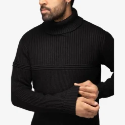 X RAY Men's Ribbed Pattern Turtleneck Sweater -Best Clothing Store GUEST 919b87be b46f 4c73 a074 ef9b0b30116f