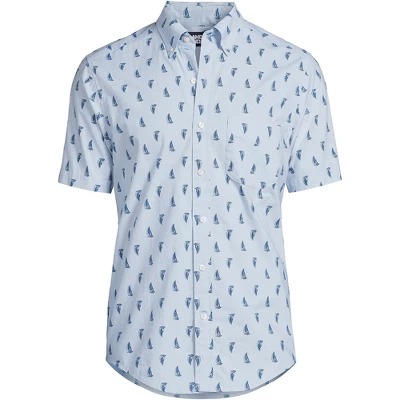 Lands' End Men's Traditional Fit Short Sleeve Essential Lightweight Poplin 6 Lands' End Men's Traditional Fit Short Sleeve Essential Lightweight Poplin - Image 4